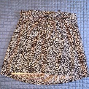 Cheetah print skirt